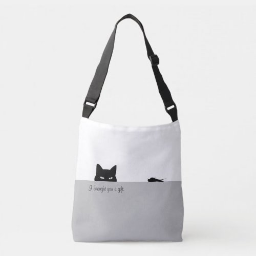 I Brought You a Gift Bird Crossbody Bag