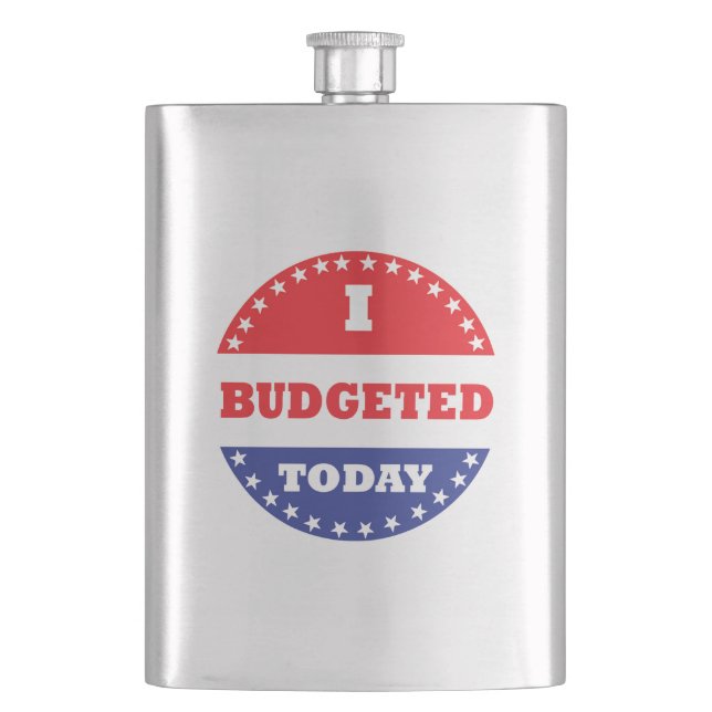 I Budgeted Today Flask (Front)