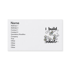 I Build Robots Business Card