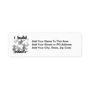 I Build Robots Label