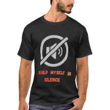 I Built Myself in Silence | Motivational Quote Typ