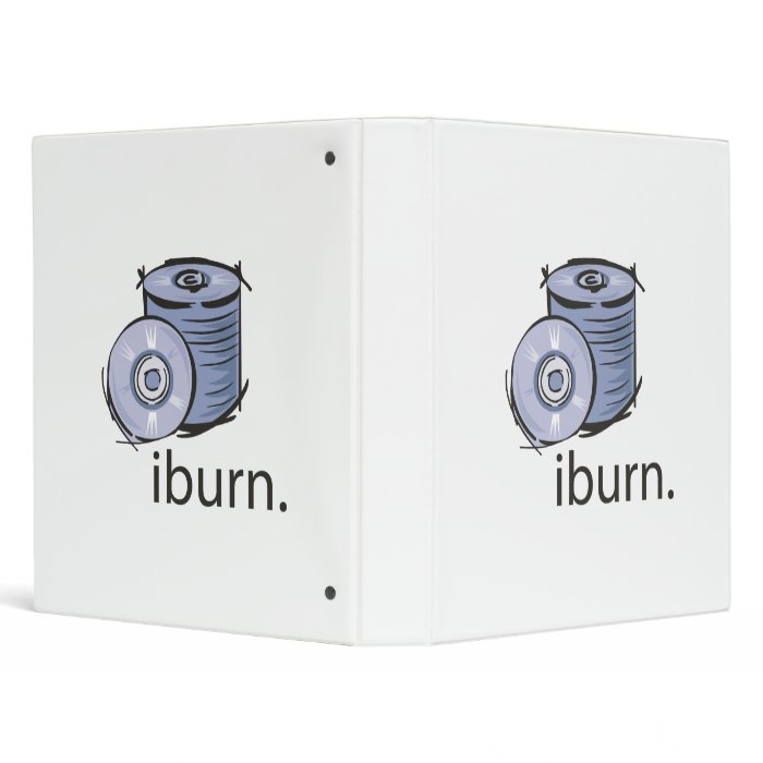 i burn iburn blank discs disks 3 ring binder