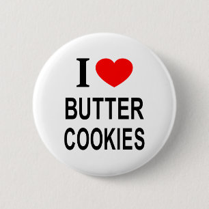 I ❤️ BUTTER COOKIES I LOVE BUTTER COOKIES I HEART BUTTON