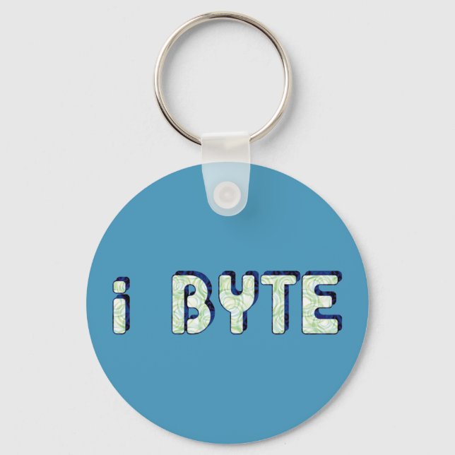 I Byte Keychain (Front)