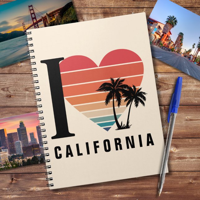  I ♥ California Retro Notebook (Creator Uploaded)