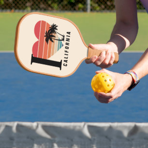 I ♥ California Retro Pickleball Paddle