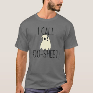 I CALL BOO-SHEET! Funny Halloween Angry Ghost Meme T-Shirt