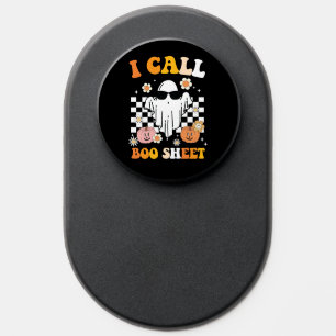I Call Boo Sheet Halloween Retro Ghost PopSocket