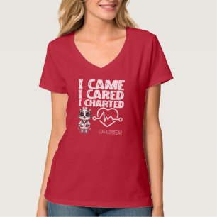 I Came, I Cared, I Charted - Nurse Cat T-Shirt