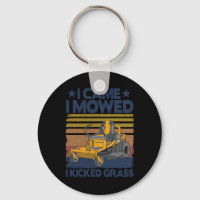 I Came I Mowed Funny Vintage Lawn Mowing Dad Gift