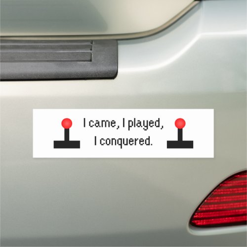 I Came I Played Car Magnet