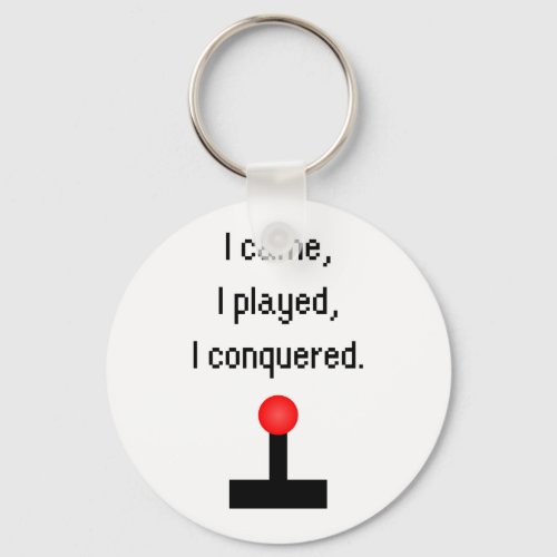 I Came I Played Keychain