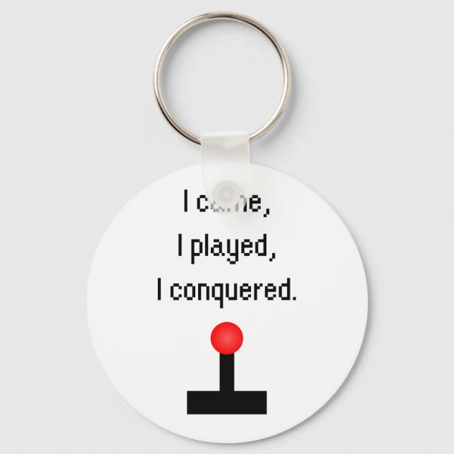I Came I Played Keychain (Front)