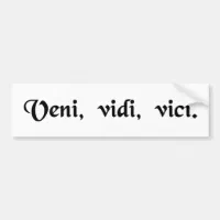 Veni Vidi Vici | I Came, I Saw, I Conquered | Theseus And The Minotaur |  Sticker