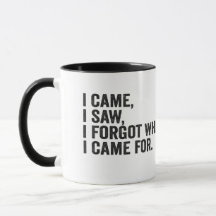 I Came I Saw I Forgot what i Came For Funny Adhd Mug