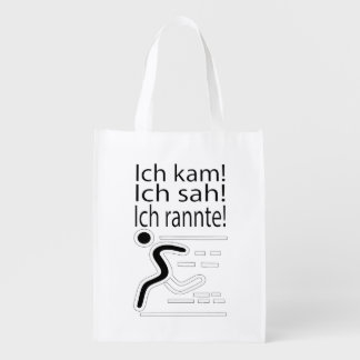 I came I saw I ran Grocery Bag