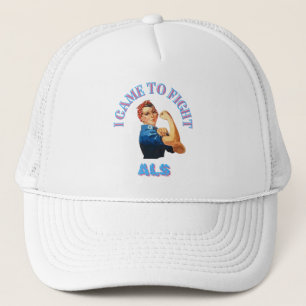 I CAME TO FIGHT ALS/LOU GEHRIG'S/ AWARENESS UNISEX TRUCKER HAT