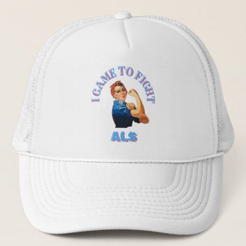 I CAME TO FIGHT ALSLOU GEHRIGS AWARENESS UNISEX TRUCKER HAT