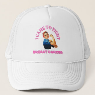 I CAME TO FIGHT BREAST CANCER/ AWARENESS/ UNISEX TRUCKER HAT