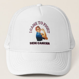 I CAME TO FIGHT SKIN CANCER/ AWARENESS/ UNISEX TRUCKER HAT