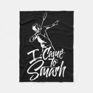 I Came To Smash Team Player Badminton Shuttle Spor Fleece Blanket