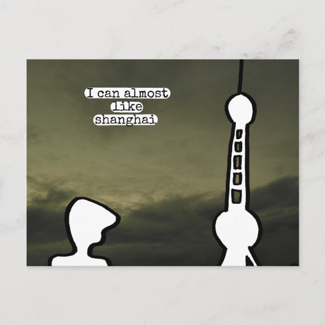 I can almost like shanghai postcard (Front)