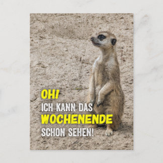 I can already see the weekend — male postcard