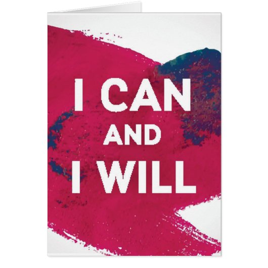 I Can and I Will Cards (Front)
