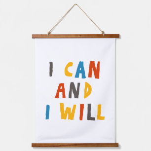 I Can And I Will Hanging Tapestry