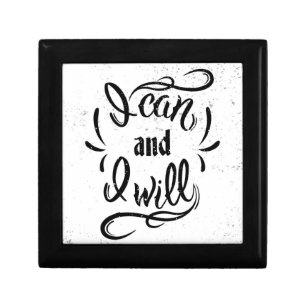 I Can And I Will Keepsake Box
