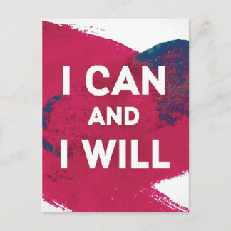 I Can and I Will Postcard
