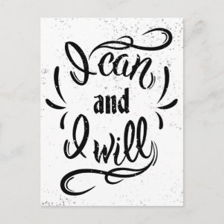 I Can And I Will Postcard