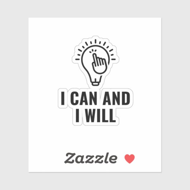 I can and i will sticker (Sheet)
