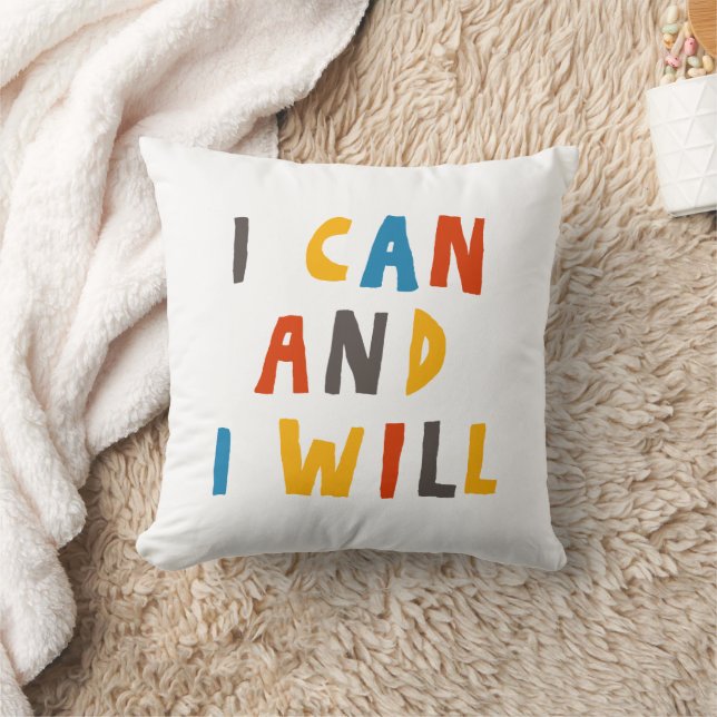 I Can And I Will Throw Pillow (Blanket)