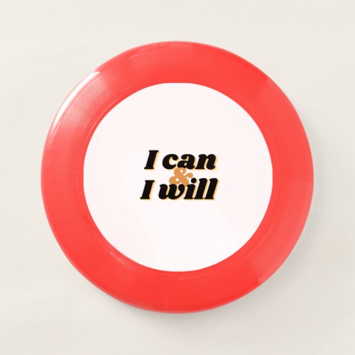 i can and i will trucker hat Wham_O frisbee