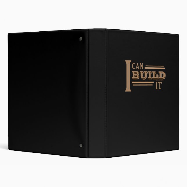 I Can Build It 1" Binder (Black) (Background)
