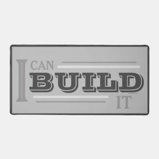 I Can Build It Desk Mat (Gray)