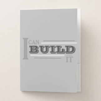 I Can Build It (Gray) Pocket Folder