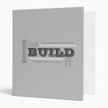 I Can Build It (Graystone) 1" Binder