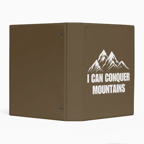 I can Conquer Mountains _ Adventure Hiking Mini Binder