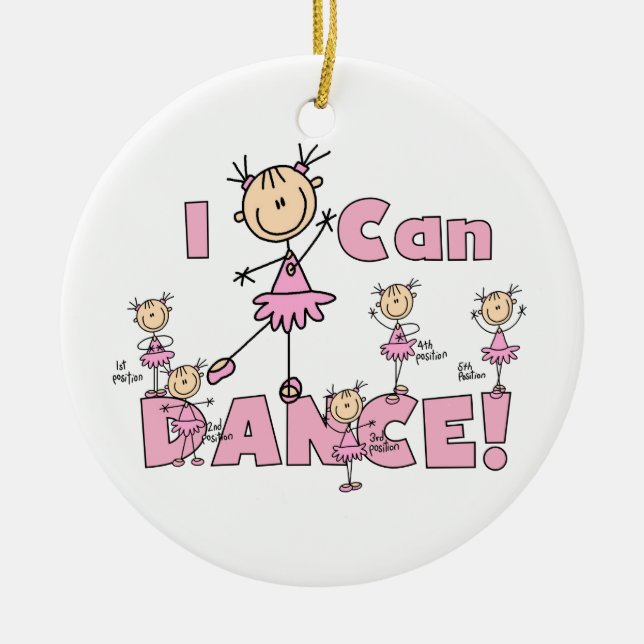 I Can Dance T-shirts and Gifts Ceramic Ornament (Front)