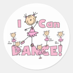 I Can Dance T-shirts and Gifts Classic Round Sticker