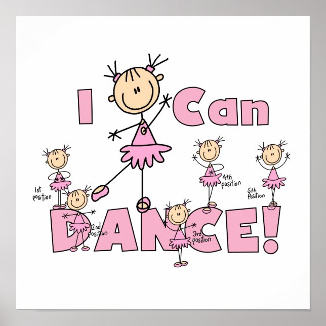 I Can Dance T-shirts and Gifts Poster (Front)
