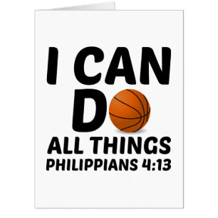 I CAN DO ALL THINGS BASKETBALL CARD