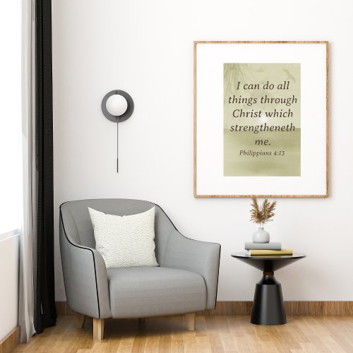 I Can Do All Things Bible Scripture Wall Art