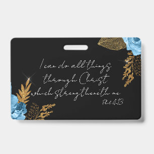 I Can Do All Things Bible Verse Badge