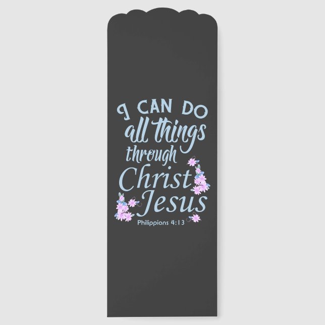 I Can Do All Things Bible Verse Shirts Bookmarks (Front)