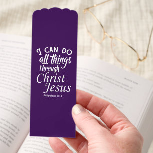 I Can Do All Things Bible Verse Shirts Bookmarks