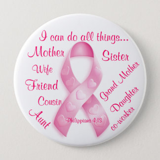 I can do all things Breast Cancer Customize It Button
