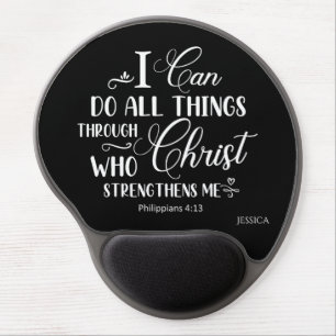 I Can Do All things Christian Bible Gel Mouse Pad